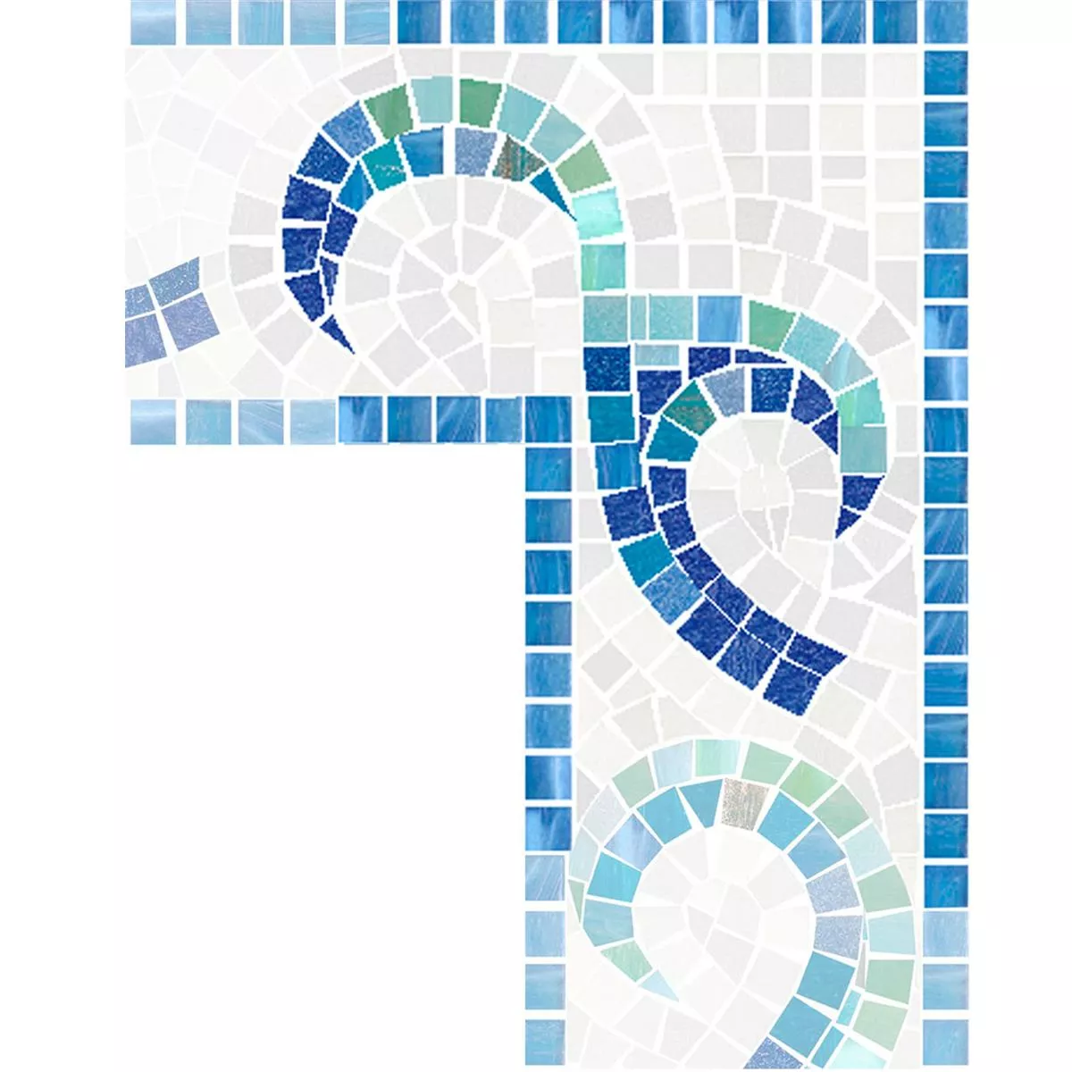 Glas Pool Schwimmbad Fliesen Bordüre Aquatica Flemenco Corner Glas Pool Schwimmbad Fliesen Bordüre Aquatica Flemenco Corner