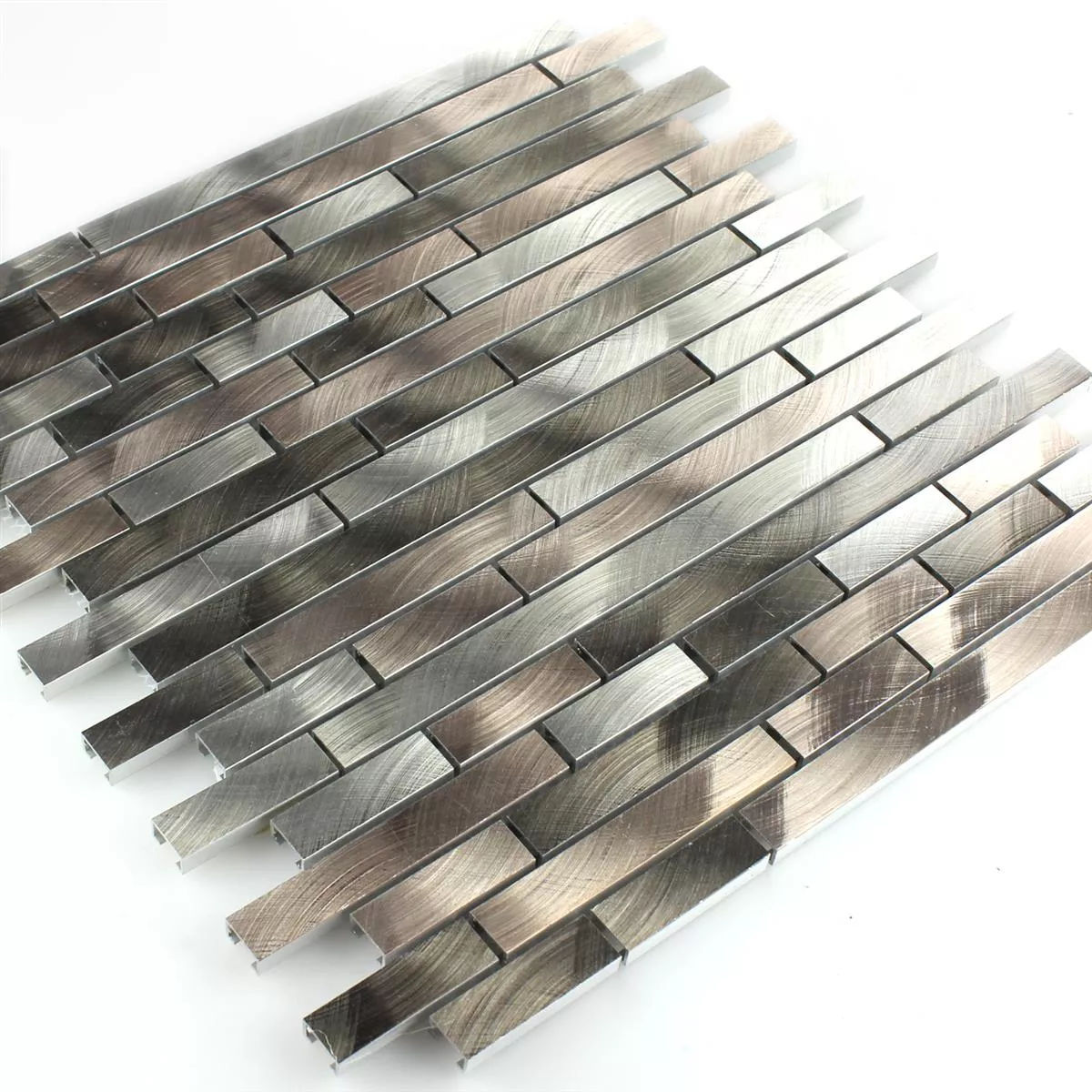 Aluminium Metal Mosaïque Sahara Brun Mix