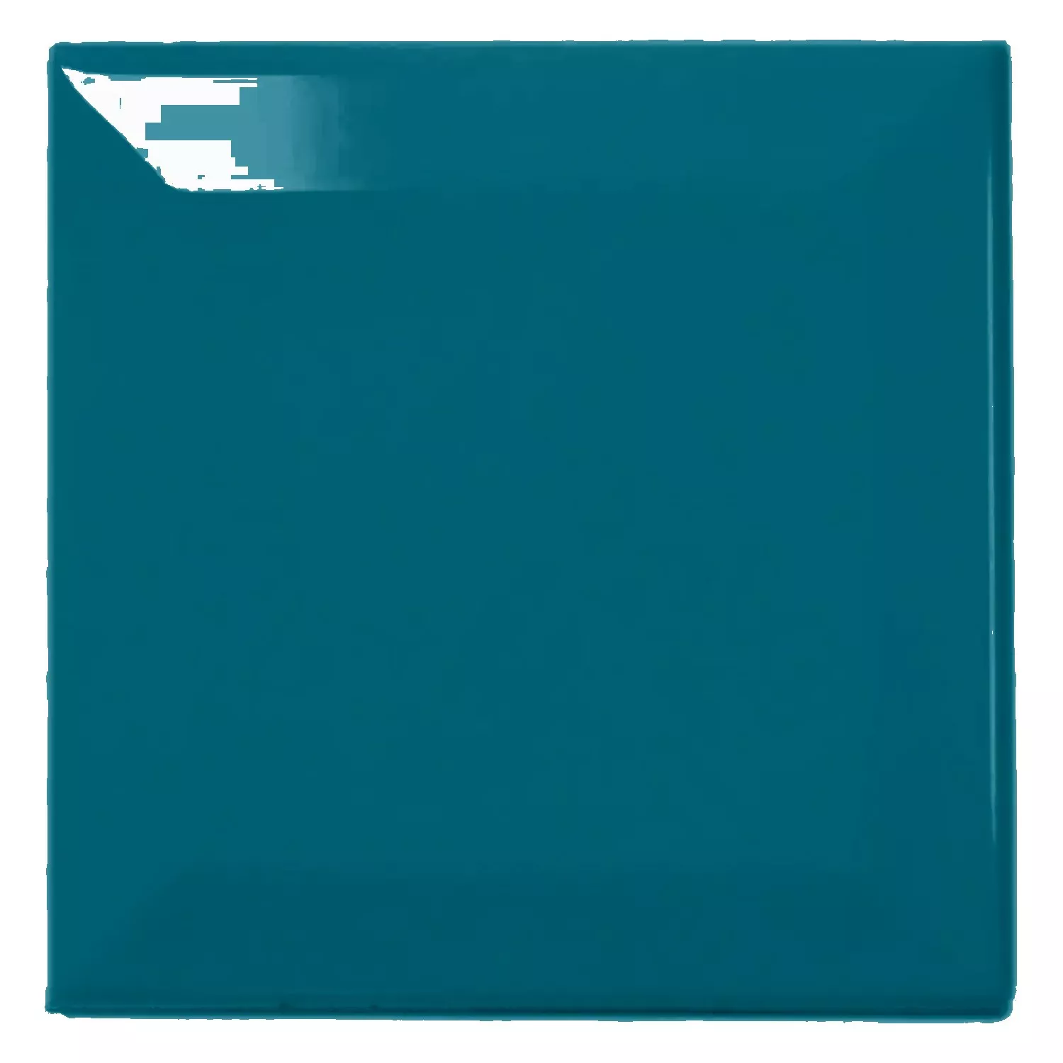 Carrelage métro Turquoise Brillant 10x10 cm Avec Facette Catarina Oil