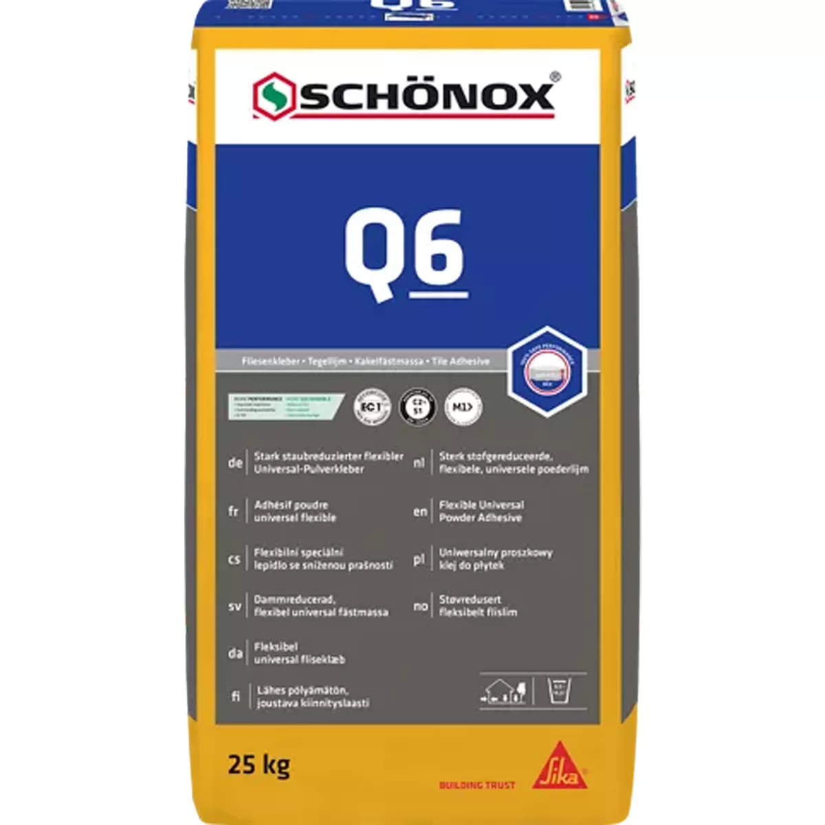 Colle Pour Carrelage Schönox Q6 - Universelle (mur Et Sol) (25Kg)