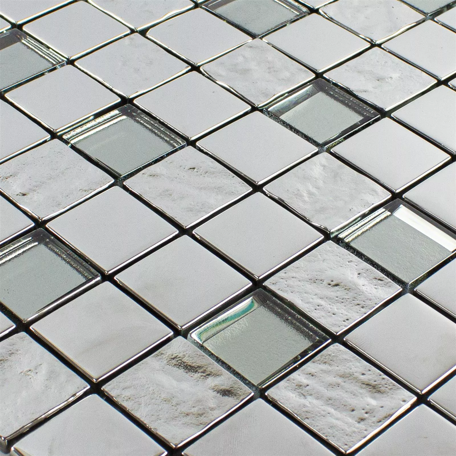 Mosaïque En Verre Carrelage Midland Argent