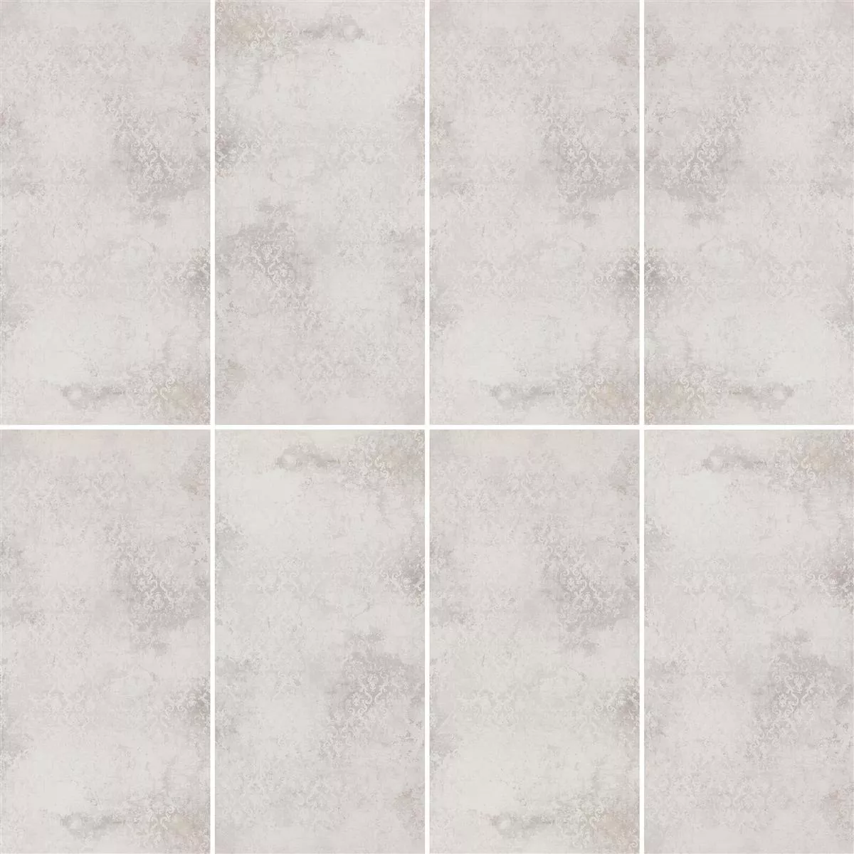Carrelage Sol Et Mur Poetic Pierre Optique R10/A Blanc Decor 60x120cm
