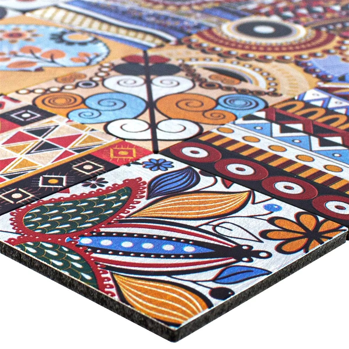 Métal Retro Mosaïque Carrelage AyBatur Auto Adhésif Coloré Métal Retro Mosaïque Carrelage AyBatur Auto Adhésif Coloré