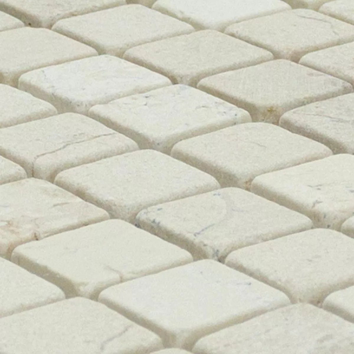 Natural Mosaïques Pierre Marbre Vito Beige Blanc