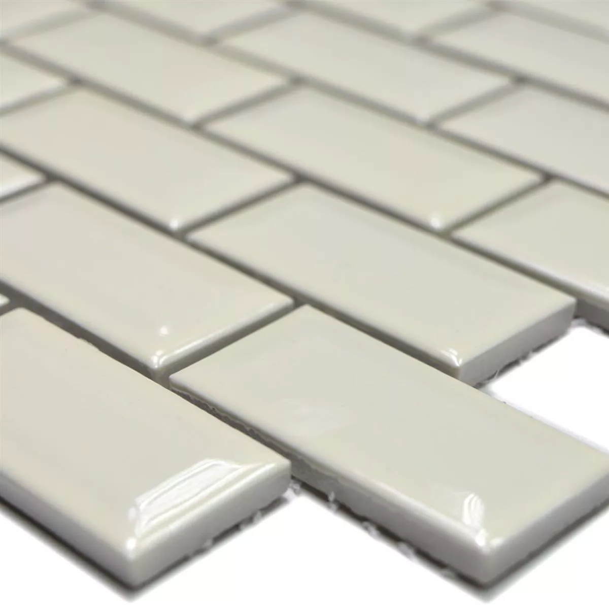 Céramique Metro Mosaïque Carrelage Baltimore Avec Facette Ivoire Brillant Céramique Metro Mosaïque Carrelage Baltimore Avec Facette Ivoire Brillant