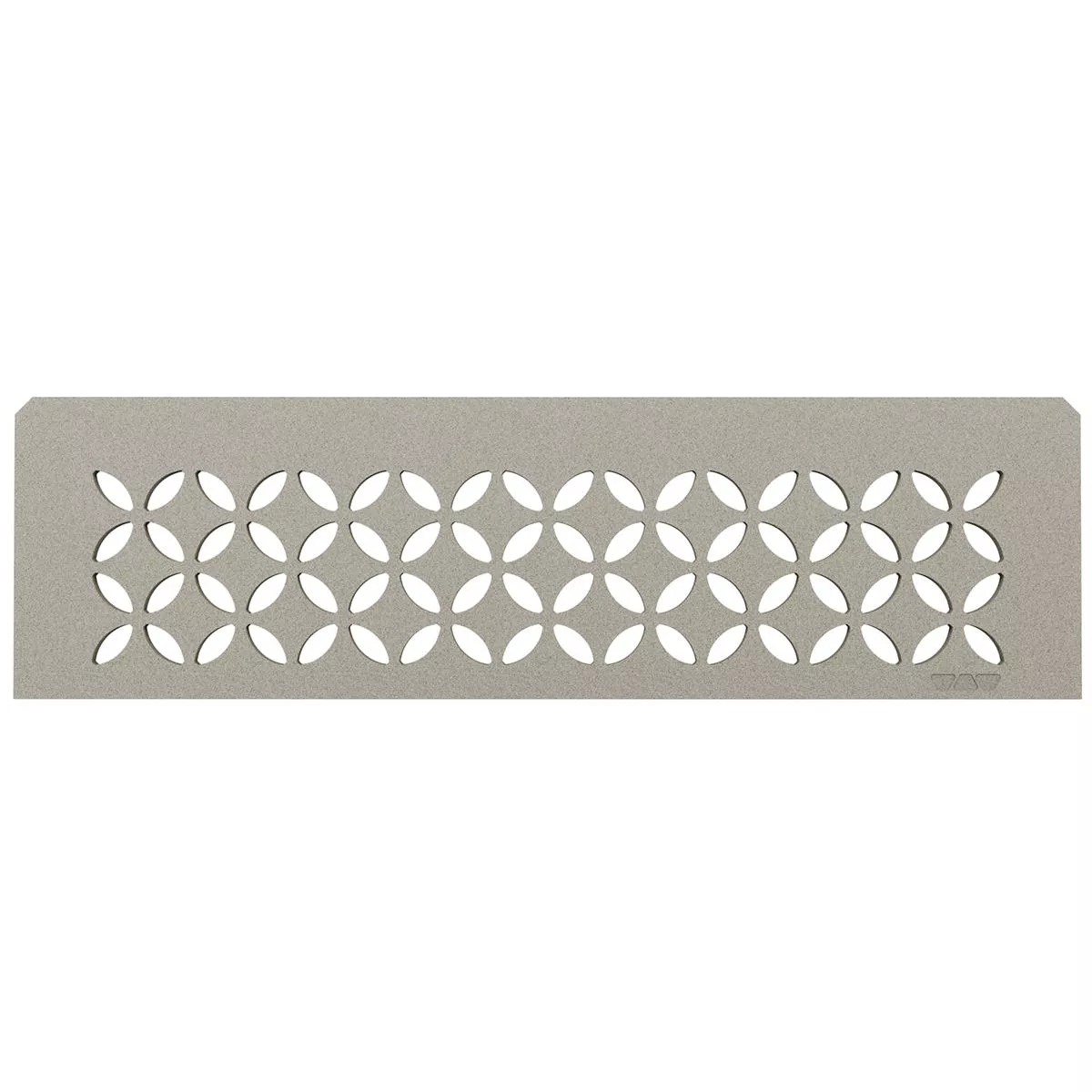 Étagère murale Niche Schlüter rectangulaire 30 x 8,7 cm, motif floral gris
