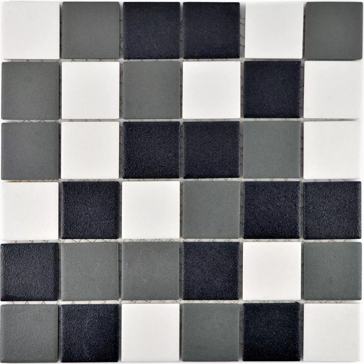 Céramique Mosaïque Carrelage Heinmot Noir Blanc Métal R10 Q48