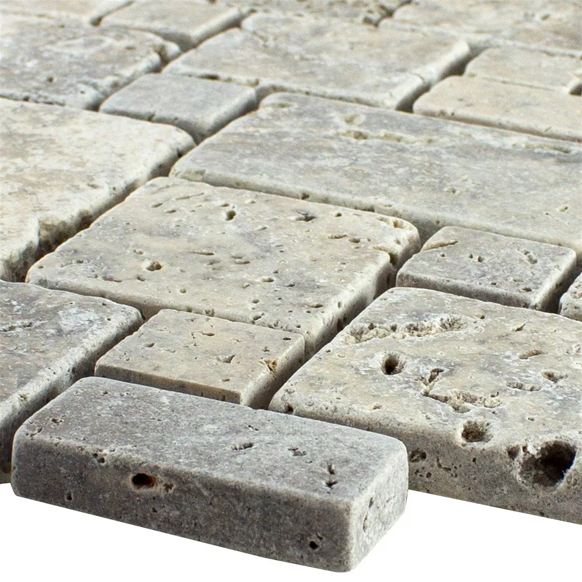 Pierre Naturelle Travertin Mosaïque Carrelage LaGrange Argent Pierre Naturelle Travertin Mosaïque Carrelage LaGrange Argent