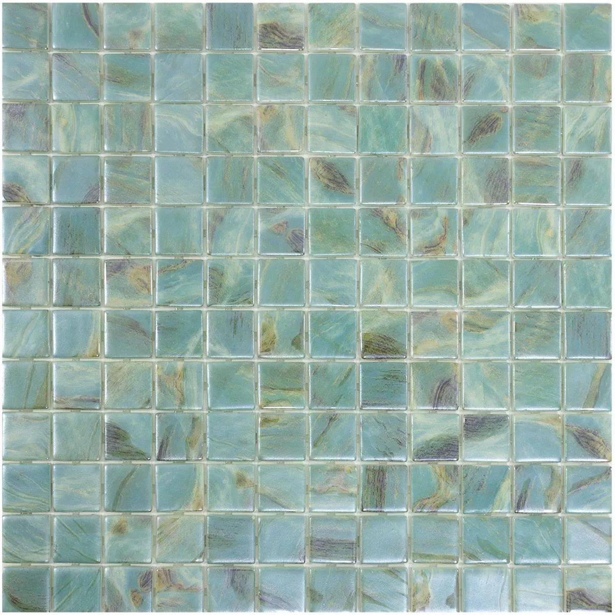 Verre Piscine Mosaïque Alassio Turquoise 25