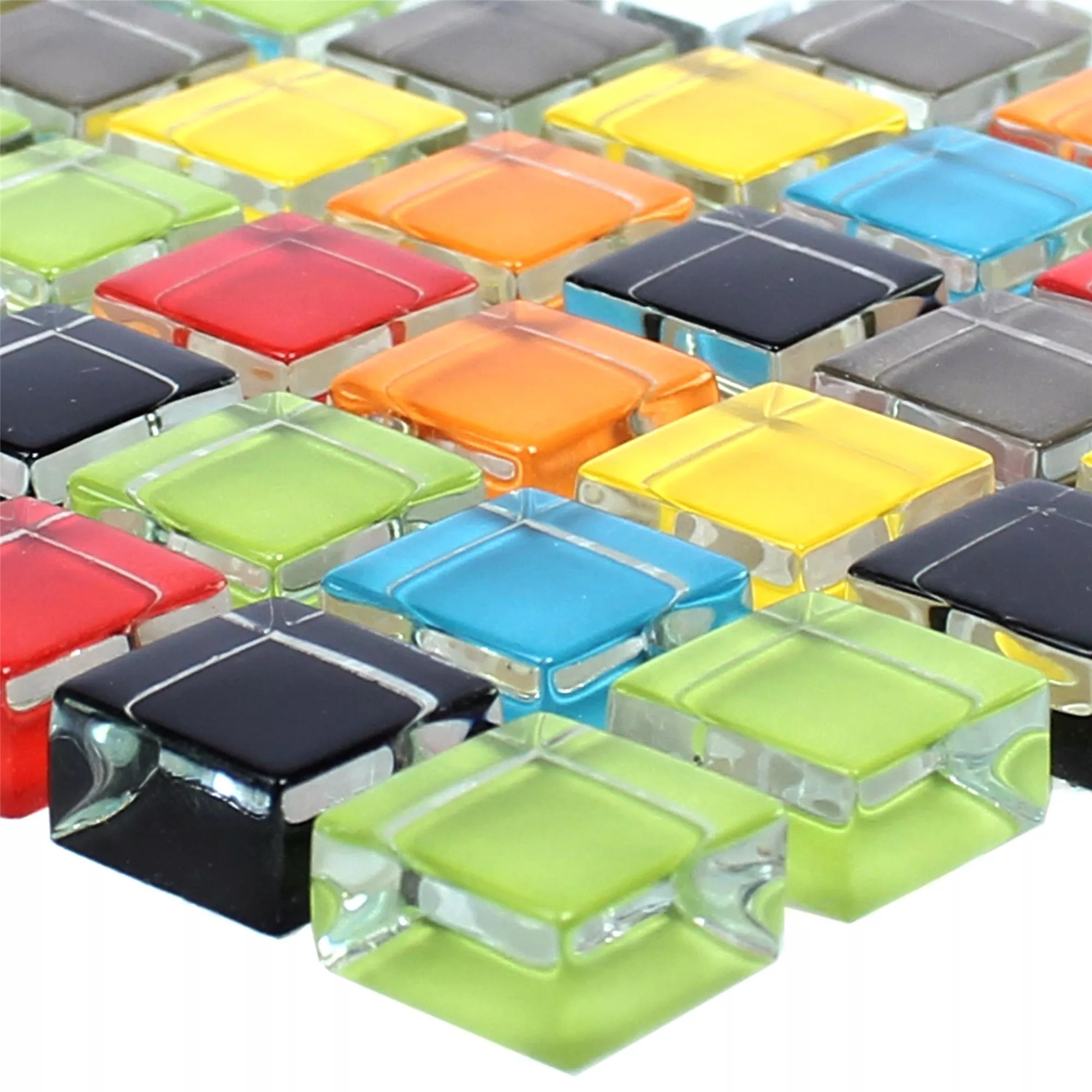 Lot De 1600 Carreaux Mosaïque Verre Transparent - 4 Formes, 15+ Couleurs, Pour Loisirs Créatifs