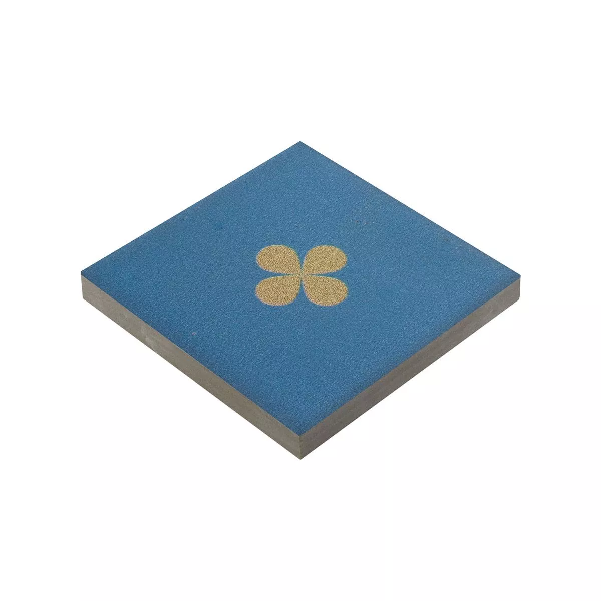 Grès Cérame Pleine Masse Carrelage Genexia Decor Bleu Rosone 4,6x4,6cm