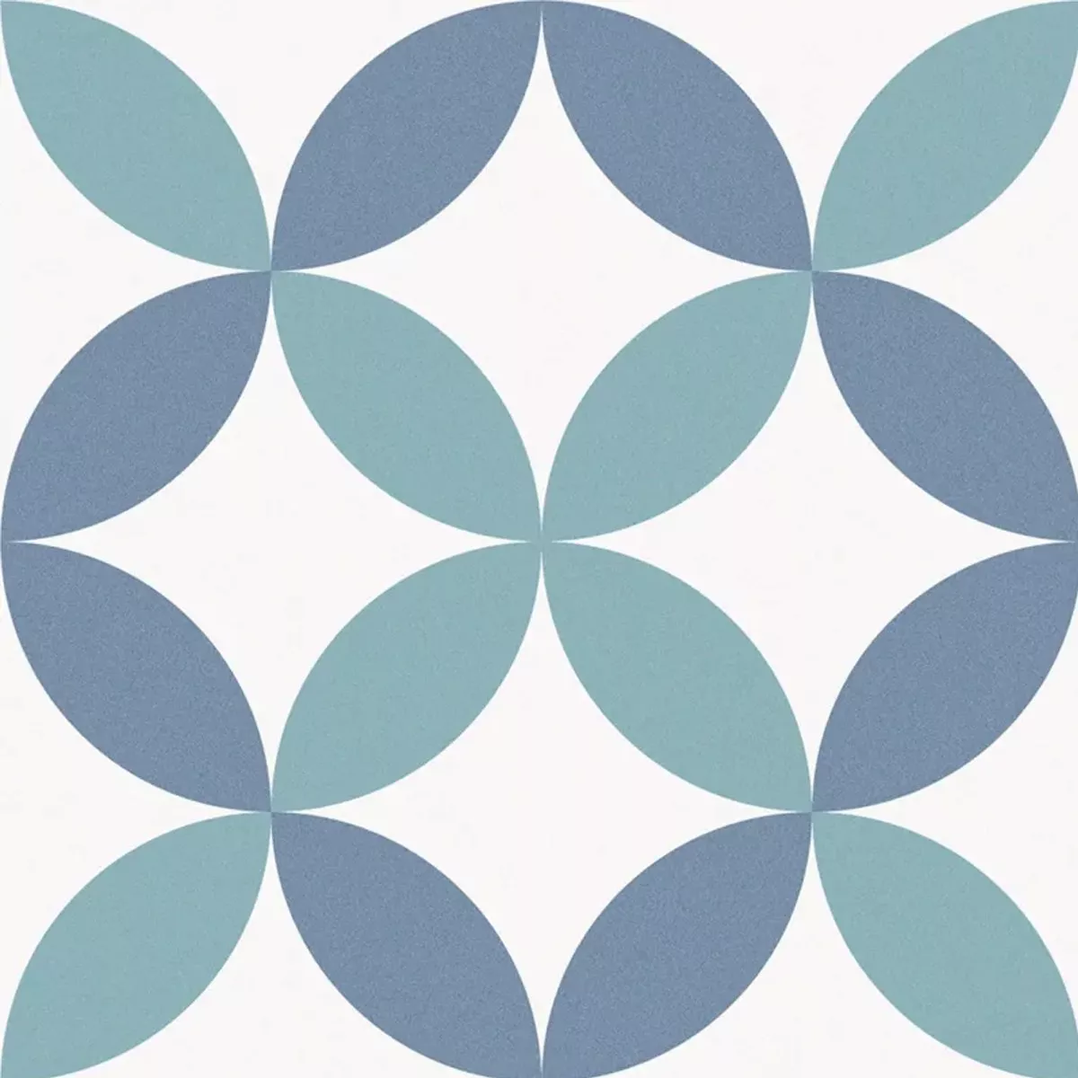 Carrelage Sol Et Mur Optique De Ciment Atlantica DaVinci Bleu Blanc