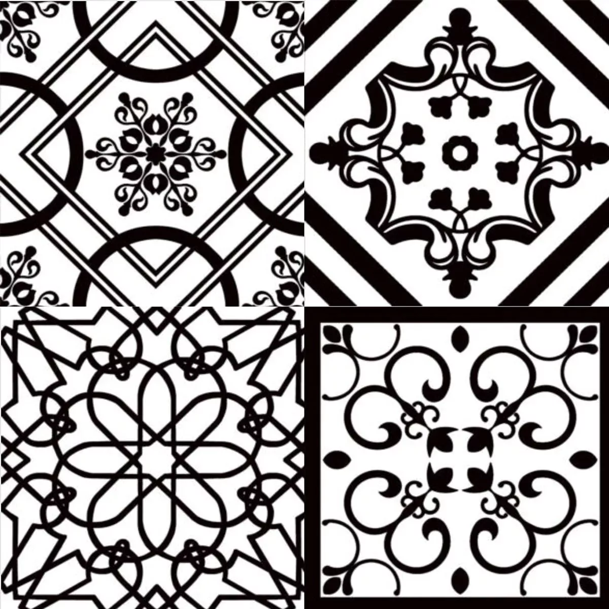 Grès Cérame Pleine Masse Carrelage Ravello Noir Blanc 22,5 x 22,5cm Grès Cérame Pleine Masse Carrelage Ravello Noir Blanc 22,5 x 22,5cm
